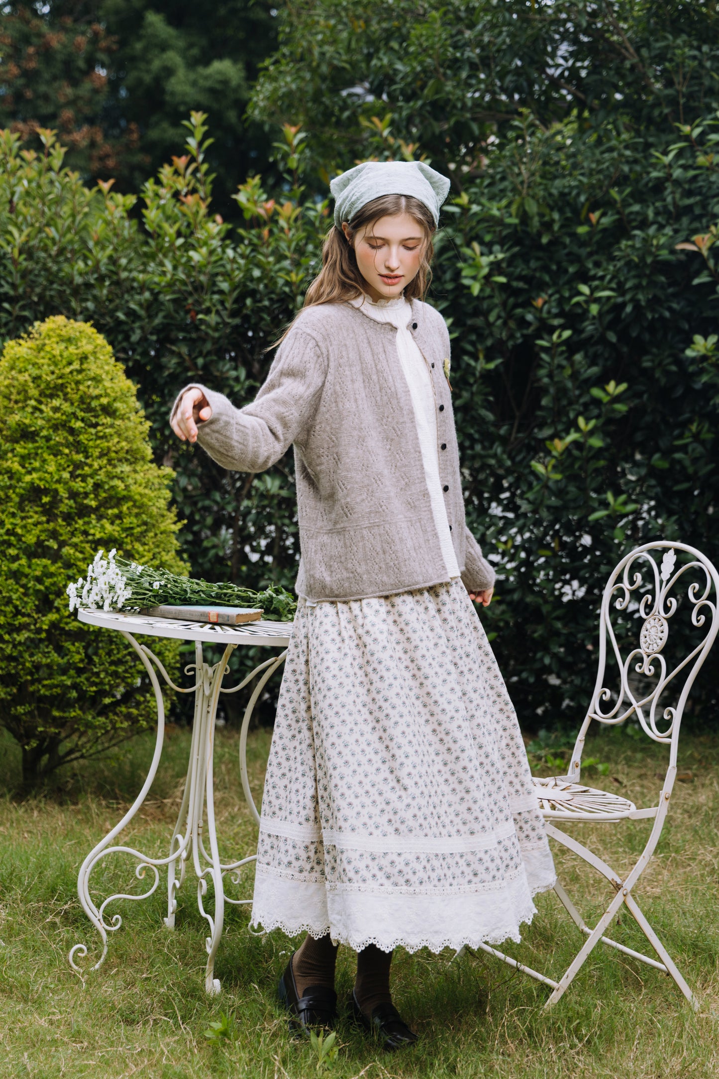 Krysta ：陽だまりを編む、ウールニットカーディガン